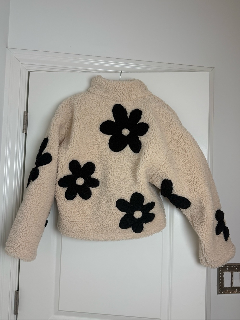 Blank NYC Cream Sherpa-Lined Jacket